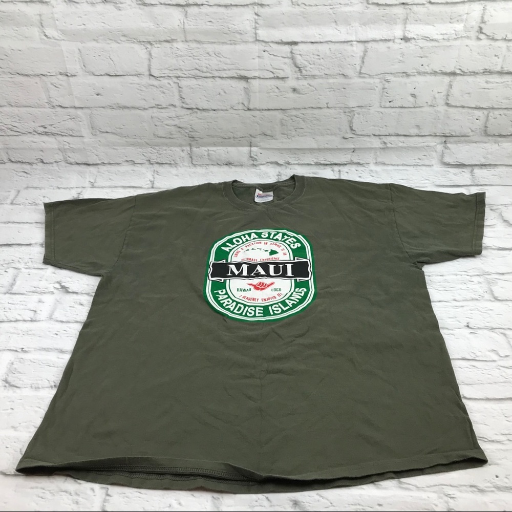 Aloha States paradise Island Men’s T shirt XL